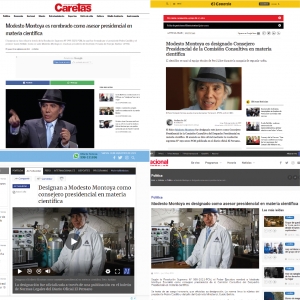 Doctor Modesto Montoya es designado Consejero Presidencial en materia cient&iacute;fica del Despacho Presidencial